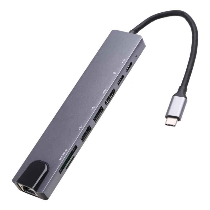 8 in 1 C ŷ ̼ HDMI-+ ī  PD USB3.1 (ƮϿ)